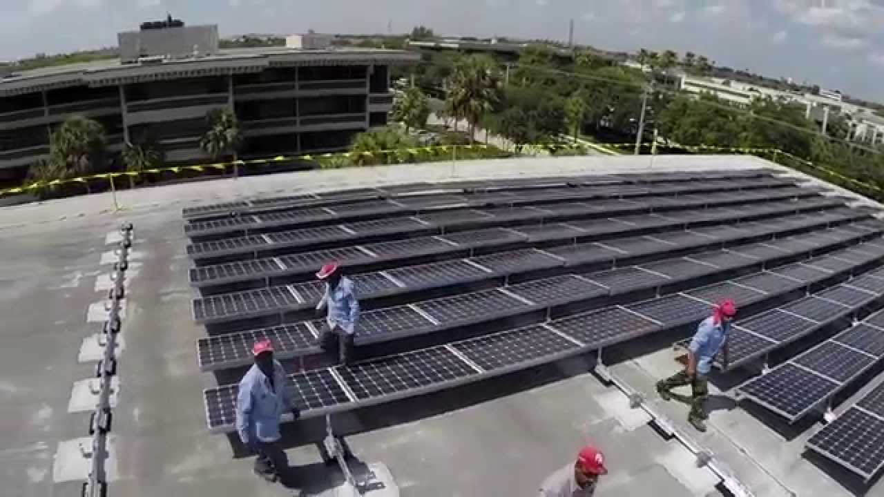 commercila solar installation